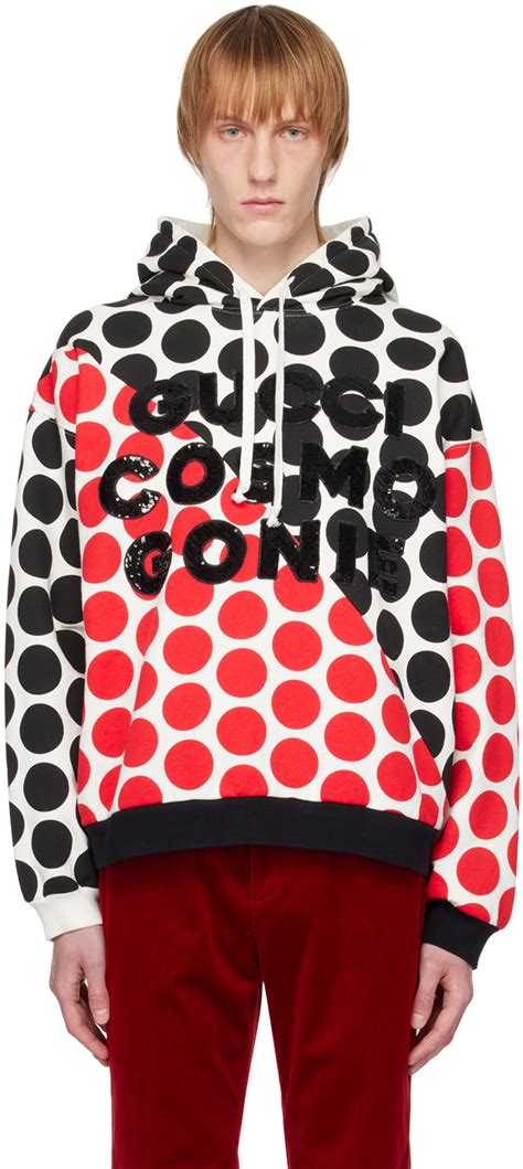 gucci polka dot sweatshirt|Polka dot cotton sweatshirt with patch .